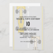 Geburtstagsparty eines Rennwagens im benutzerdefin Einladung (Vorne/Hinten)