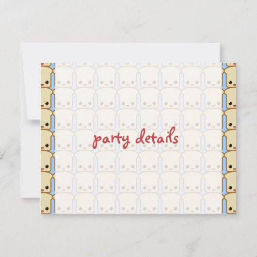 Geburtstagsparty Einladung (Rückseite)