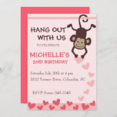 Geburtstagsparty Einladung (Vorne/Hinten)