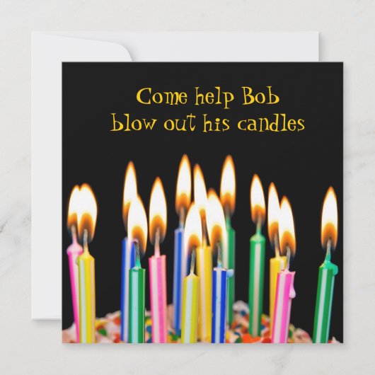 Geburtstagsparty Einladung (Vorderseite)