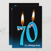 Geburtstagsparty Einladung (Vorne/Hinten)