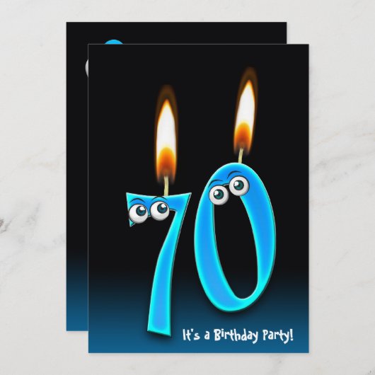 Geburtstagsparty Einladung (Vorne/Hinten)