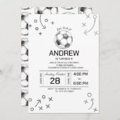 Geburtstagsparty Einladung (Vorne/Hinten)