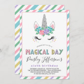 Geburtstagsparty Einladung (Vorne/Hinten)