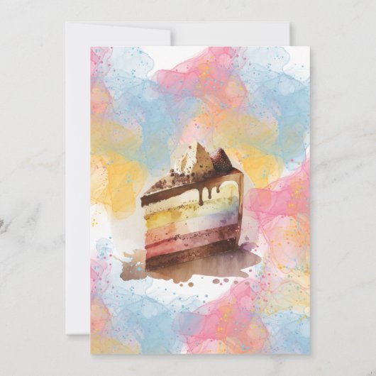 Geburtstagsparty Einladung (Rückseite)