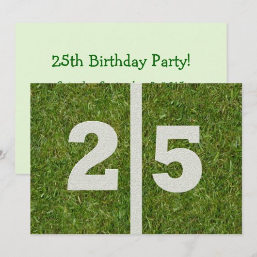 Geburtstagsparty! Einladung (Vorne/Hinten)