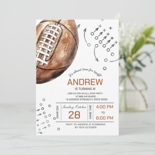 Geburtstagsparty Einladung (Stehend Vorderseite)