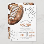 Geburtstagsparty Einladung (Vorne/Hinten)