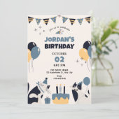 Geburtstagsparty Einladung (Stehend Vorderseite)