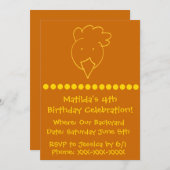 Geburtstagsparty Einladung (Vorne/Hinten)