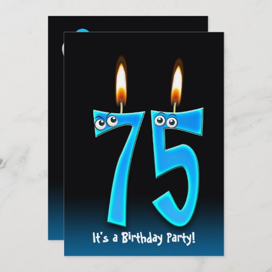 Geburtstagsparty Einladung (Vorne/Hinten)