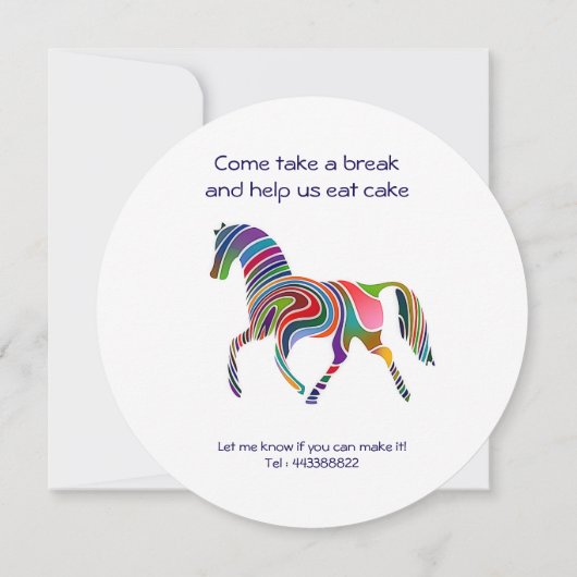 Geburtstagsparty Einladung (Rückseite)