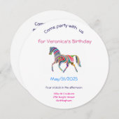 Geburtstagsparty Einladung (Vorne/Hinten)