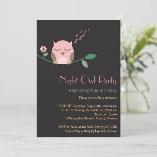 Geburtstagsparty Einladung (Stehend Vorderseite)