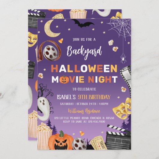 Geburtstagsparty Einladung (Vorne/Hinten)