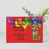 Geburtstagsparty Einladung (Stehend Vorderseite)