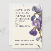 Geburtstagsparty Einladung (Rückseite)