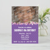 Geburtstagsparty Einladung (Stehend Vorderseite)