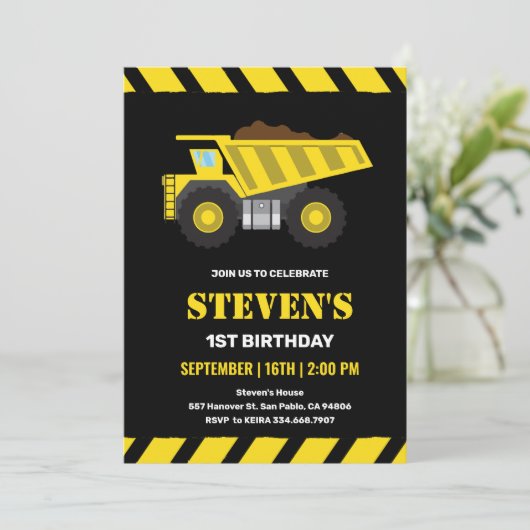 Geburtstagsparty Einladung (Stehend Vorderseite)