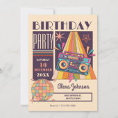 Geburtstagsparty Einladung (Vorderseite)
