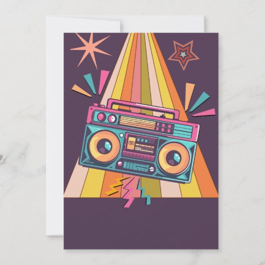 Geburtstagsparty Einladung (Rückseite)