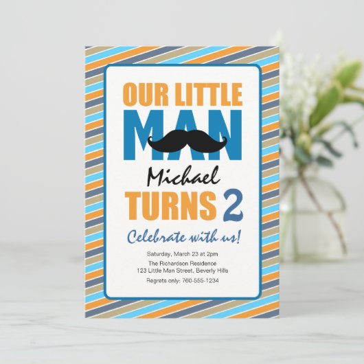 Geburtstagsparty Einladung (Stehend Vorderseite)