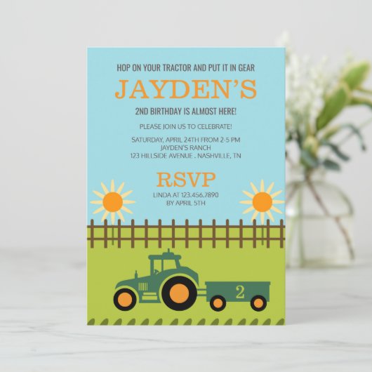 Geburtstagsparty Einladung (Stehend Vorderseite)