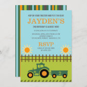 Geburtstagsparty Einladung (Vorne/Hinten)