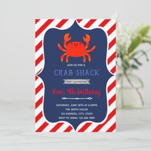 Geburtstagsparty Einladung (Stehend Vorderseite)