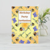 Geburtstagsparty Einladung (Stehend Vorderseite)