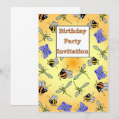 Geburtstagsparty Einladung (Vorne/Hinten)