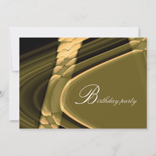 Geburtstagsparty Einladung (Vorderseite)