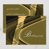 Geburtstagsparty Einladung (Vorne/Hinten)