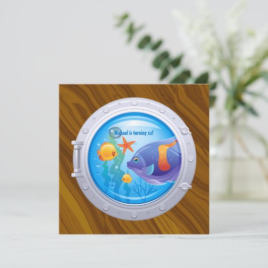 Geburtstagsparty Einladung (Stehend Vorderseite)