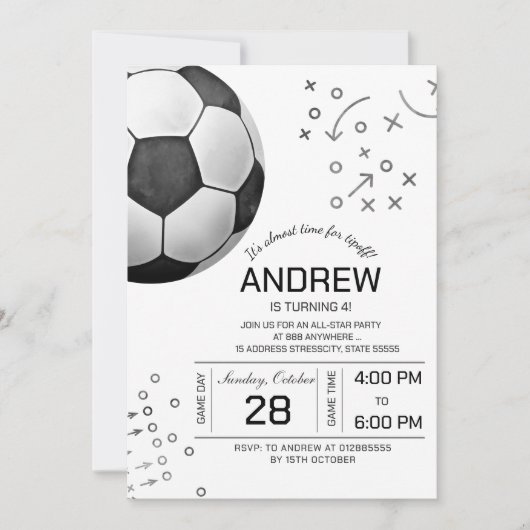 Geburtstagsparty Einladung (Vorderseite)