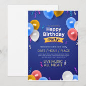 Geburtstagsparty-Einladung Feiertagskarte (Vorne/Hinten)