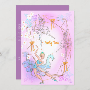 Geburtstagsparty Einladung für 5 Jahre alte Tochte