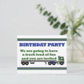 Geburtstagsparty Einladung Grüne Kabine Großanlage (Stehend Vorderseite)