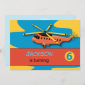 Geburtstagsparty Einladung Individuelle Name 6. Ge (Vorne/Hinten)