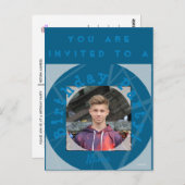 Geburtstagsparty Einladung mit Foto Postkarte (Vorne/Hinten)