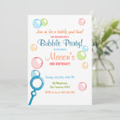 Geburtstagsparty Einladung POP Geburtstagskind (Stehend Vorderseite)