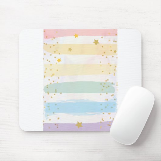 Geburtstagsparty Einladung, Regenbogen Mousepad (Mit Mouse)