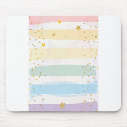 Geburtstagsparty Einladung, Regenbogen Mousepad (Vorne)