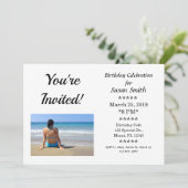 Geburtstagsparty Einladung Sie sind eingeladen Cus (Stehend Vorderseite)