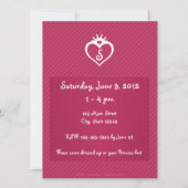 Geburtstagsparty-Einladung von Prinzessin Einladung (Rückseite)