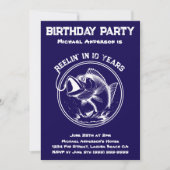 Geburtstagsparty-Fisch Einladung (Vorderseite)