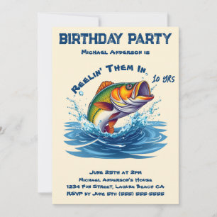 Geburtstagsparty-Fisch Einladung