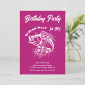 Geburtstagsparty-Fisch Einladung (Stehend Vorderseite)