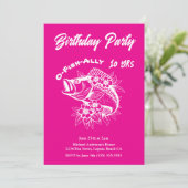 Geburtstagsparty-Fisch Einladung (Stehend Vorderseite)
