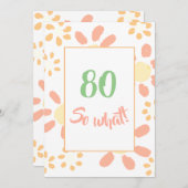 Geburtstagsparty Floral Motivierend Funny Einladung (Vorne/Hinten)